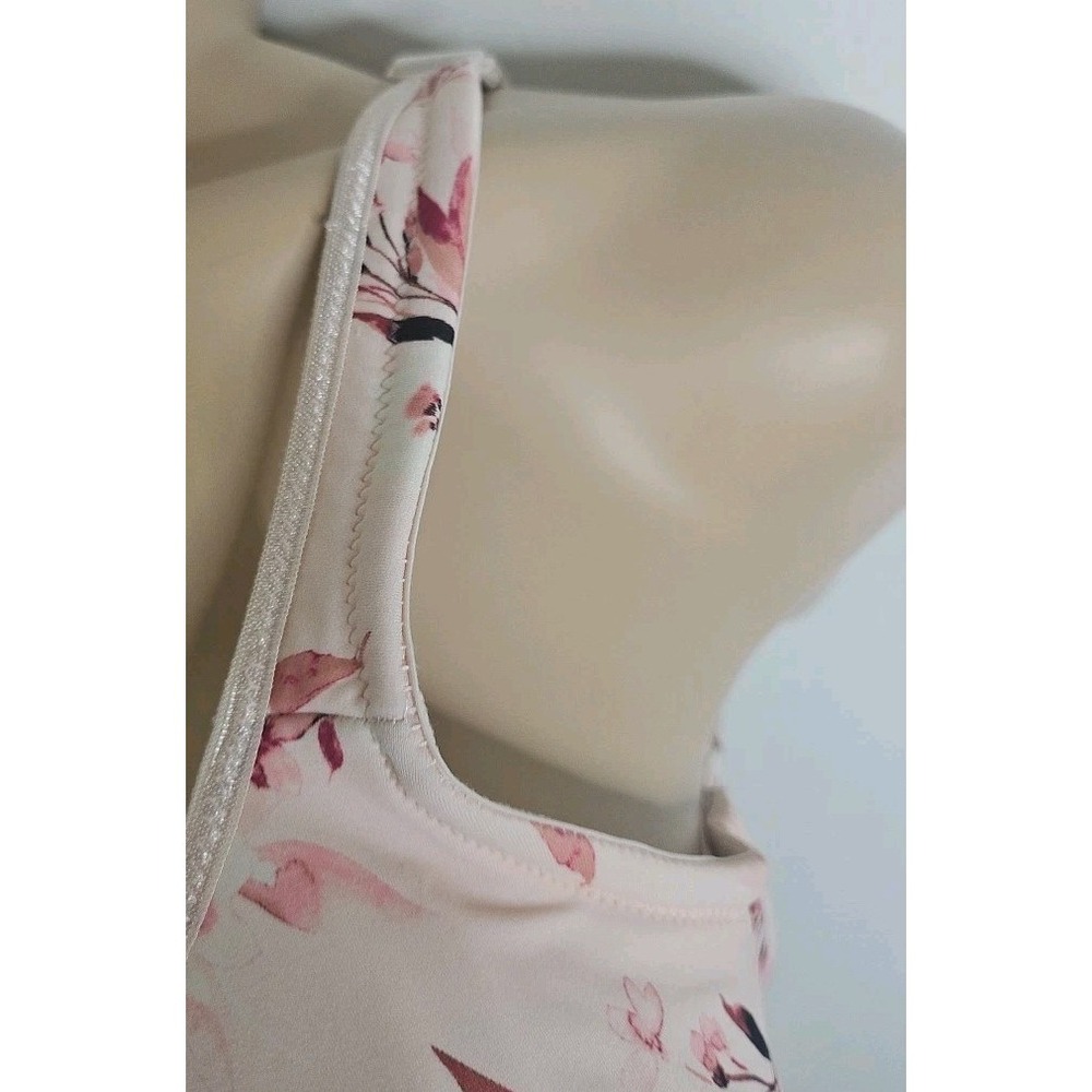 AVENUE BODY WOMEN'S 50C Pink Floral Lightly Lined No Underwire Stretch - Picture 9 of 16